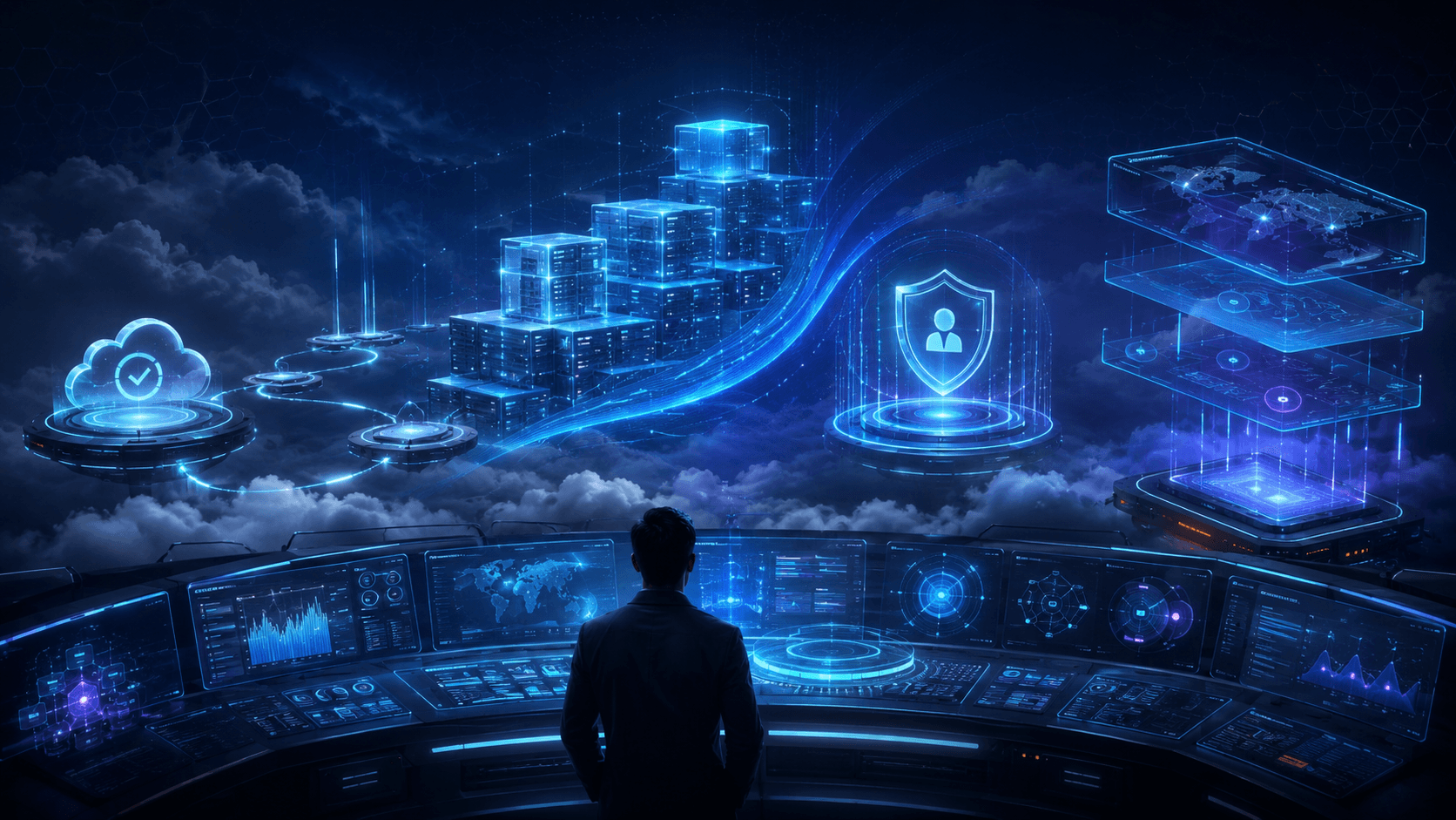 Cloud modernisation command centre providing infrastructure visibility security and operational control